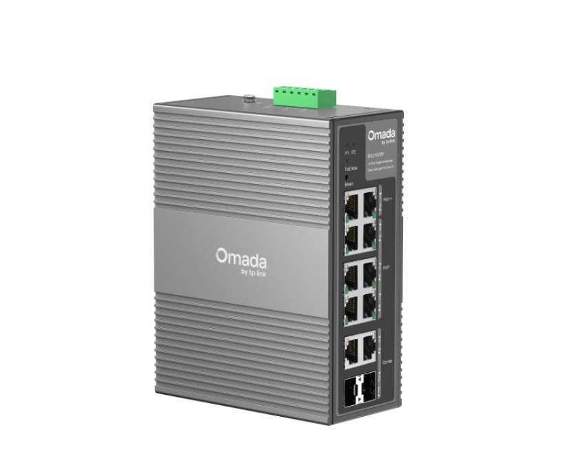 TPLink IES210GPP Omada 10Port Gigabit Industrial Easy Managed Switch with 6Port PoE and 2Port PoE