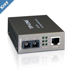 TPLink MC100CM 10100Mbps MultiMode Media Converter  IEEE 802.3u SCType 1310nm 2km Multimode