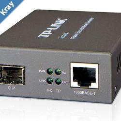 TPLink MC220L Gigabit Single  MultiMode SFP Media Converter  IEEE 802.3ab802.3z 0.55km Multimode 10km SingleMode