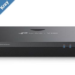 TPLink VIGI NVR2016H 16 Channel Network Video Recorder 4K Out 16MP Decode H.265 ONVIF 2Way Audio Remote Monitoring HDD Not Included