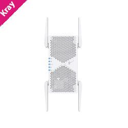 TP-Link RE405BE BE6500 Dual-Band Wi-Fi 7 Range Extender with BE6500 speeds, MLO, 160MHz, 4× antennas, EasyMesh, and 2.5G Ethernet port