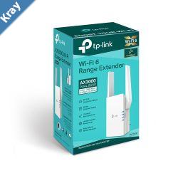 TPLink RE705X AX3000 Mesh WiFi 6 Extender 574Mbps2.4GHz 2402Mbps5GHz 1x1GBps WPS 2xAntenna