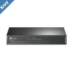 TPLink TLSF1008P 8Port 10100Mbps Desktop Unmanaged Switch 4Port PoE 57W IEEE 802.3af Fanless