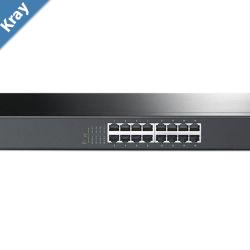 TPLink TLSF1016 16Port 10100Mbps Rackmount Switch MAC MDIMDIX Steel Case