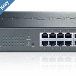 TPLink TLSG1016DE 16Port Gigabit Easy Smart Switch network monitoring traffic prioritization and VLAN features Webbased user interface