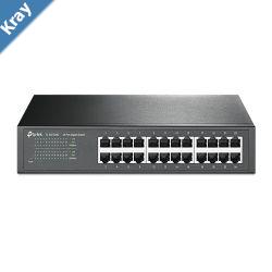 TPLink TLSG1024D 24Port Gigabit DesktopRackmount Unmanaged Switch energyefficient Supports MAC Plug  play 48Gbps Switching Capacity