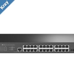 TPLink TLSG3428XM2 Omada 24Port 2.5GBASET L2 Managed Switch with 4 10GE SFP Slots