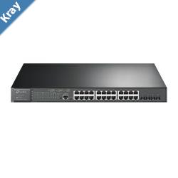 TPLink TLSG3428XMP JetStream 24Port Gigabit and 4Port 10GE SFP L2 Managed Switch with 24Port PoE Omada