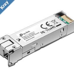 TPLink 1000BaseBX WDM BiDirectional SFP Module TLSM321A2 TX 1550nm RX 1310nm Up to 2KM Transmission Distance LC Simplex