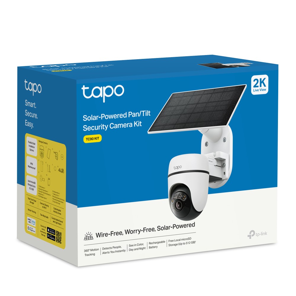 TPLink TC90 KIT SolarPowered PanTilt Security Camera Kit TPLink TC90 KIT SolarPowered PanTilt Security Camera Kit
