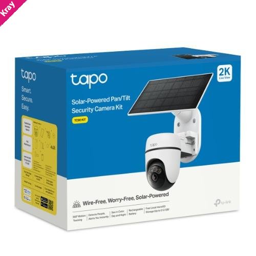 TP-Link TC90G KIT Solar-Powered Pan/Tilt 4G LTE Security Camera Kit