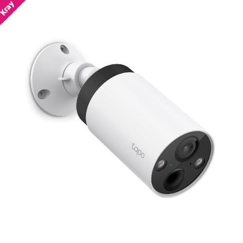 TP-Link Tapo C420 Tapo Smart Wire-Free Camera, 4MP, Starlight Sensor, Full-Color Night Vision, Water & Dust Resistant - IP65 , 1-Year Warranty