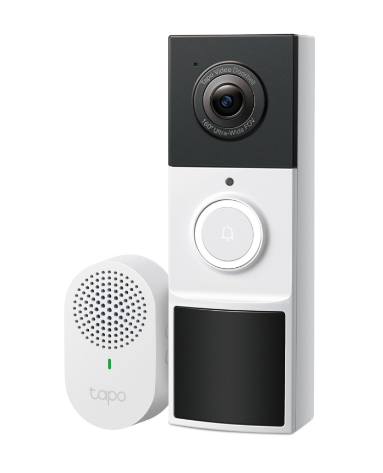 TPLink TD21 Tapo Video Doorbell Camera Ringtones 230 days battery life Head to Toe View 169 160 Diagonal Field of View Smart Detection and N