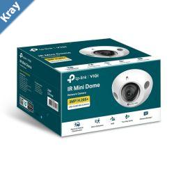TPLink VIGI 3MP C230I Mini2.8mm IR Mini Dome Network Camera 2.8mm Ultrawide Angle Lens Smart Detection 3YW