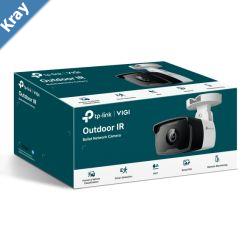TPLink VIGI 3MP C330I2.8mm Outdoor Bullet Network Camera 2.8mm LensSmart Detection 3YW