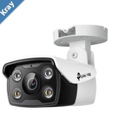 TPLink VIGI 4MP C3402.8mm Outdoor FullColour Bullet Network Camera 2.8mm Lens Smart Detection 3YW