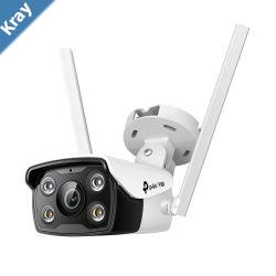 TPLink VIGI 4MP C340W4mm Outdoor FullColour WiFi Bullet Network Camera 4mm Lens Smart Detection 3YW