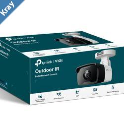 TPLink VIGI 4MP C340I2.8mm Outdoor IR Bullet Network Camera 2.8mm Lens Smart Detection 3YW