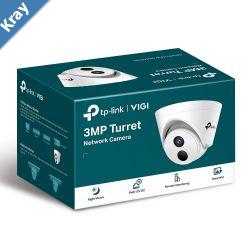 TPLink VIGI 3MP C400HP2.8 Turret Network Camera 2.8mm Lens Smart Detection Smart IR WDR 3D NDR Night Vision H.265 PoE12V DC 2YWT
