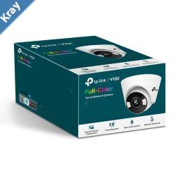 TPLink VIGI 3MP C4302.8mm FullColour Turret Network Camera 2.8mm Lens Smart Detection 3YW