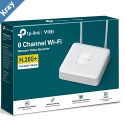 TPLink VIGI NVR1108HW VIGI 8 Channel WiFi Network Video Recorder 4K HDMI Output16MP Decoding CapacityRXTX80Mbps60Mbps8Channel Simultaneous