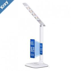 Simplecom EL808 Dimmable Touch Control Multifunction LED Desk Lamp 4W with Digital ClockLS