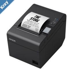 EPSON TMT82III Thermal Direct Receipt Printer USBEthernet Interface Max Width 80mm Includes AC Adapter Black