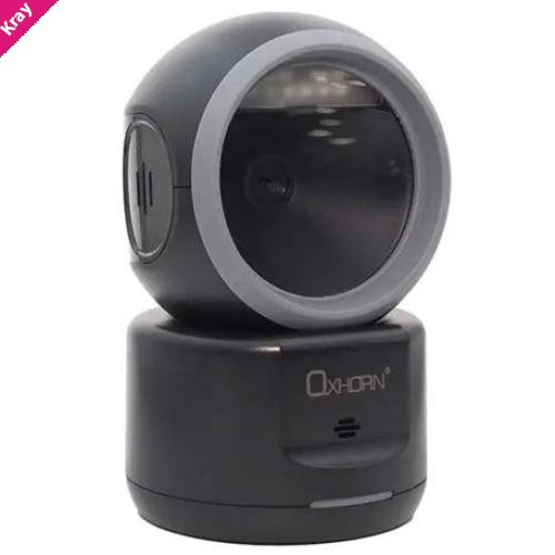 Oxhorn Wireless Bluetooth 2D Desktop Barcode Scanner Commercial Grade USB Plug&Play 5V 1A Sensor Pixel Supported most of System Black