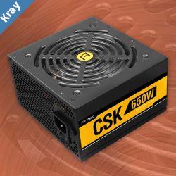 Antec CSK 650W 80 Bronze up to 88 Efficiency Flat Cables 120mm Silent Fans 2x PCIE 8Pin Continuous power PSU AQ3