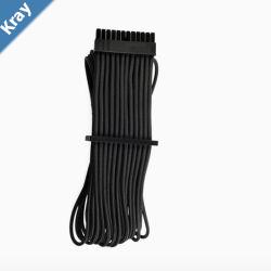 For Corsair PSU  BLACK Premium Individually Sleeved ATX 24Pin Cable Type 4 Gen 4  Black