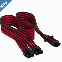 Corsair Premium Individually Sleeved 124pin PCIe Gen 5 Type4 600W 12VHPWR Cable Red and Black 4080  4070  4090xx