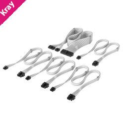 For Corsair PSU - Elite Premium Individually Sleeved Type-4 PSU Cables Starter Kit - White