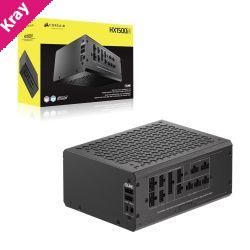 Corsair HX1500i SHIFT Fully Modular Platinum ATX Power Supply, ATX 3.1, 8x PATA, 2x EPS,12x SATA, 6x PCIe, DSP, fully modular, 140mm FDB fan, 10yr WTY