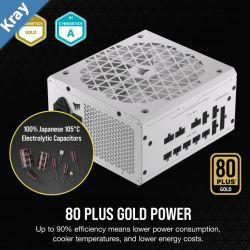 Corsair RMx Shift White Series RM750x Shift White 750 Watt 80 PLUS GOLD Certified Fully Modular Power Supply