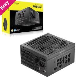 Corsair RM850x SHIFT Fully Modular ATX Power Supply (IN), 850W, ATX 3.1, Gold efficiency, FDB 140mm fan, fully modular, zero RPM, 10yr warranty