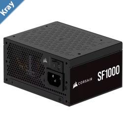 Corsair SF Series SF1000 Fully Modular 80 PLUS Platinum SFX Power Supply AU  1000W 92mm FDB 4PCIe 8SATA 2EPS Type 5 100K hrs ATX 3.1