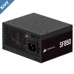 Corsair SF Series SF850 Fully Modular 80 PLUS Platinum SFX Power Supply AU  850W 92mm FDB 8SATA 3PCIe 2EPS Type 5 100K hrs ATX 3.1