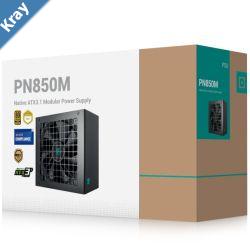 DeepCool PN850M Gamer Storm 850W 80 Gold Certified Fully Modular ATX Power Supply 120mm Fan Japanese Capacitors DCtoDC ATX12V V3.1 100000 MTB