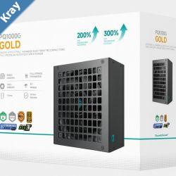 DeepCool PQ1000G 1000W Gamer Storm 80 GoldCybenetics Fully Modular ATX Power Supply 120mm Fan Japanese Capacitors DC to DC ATX12V V3.1