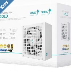 DeepCool PQ1200G WH 1200W Gamer Storm 80 GoldCybenetics Fully Modular ATX Power Supply 120mm Fan Japanese Capacitors DC to DC ATX12V V3.1 DeepCool PQ1200G WH 1200W Gamer Storm 80 GoldCybenetics Fully Modular ATX Power Supply 120mm Fan Japanese Capacitors DC to DC ATX12V V3.1