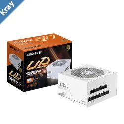Gigabyte UD1000GM PG5 ICE 1000W ATX PSU Power Supply  80 Gold 90 120mm Fan Black Flat Cables Single 12V   100K Hrs