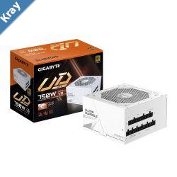 Gigabyte UD750GM ICE PG5 750W ATX PSU Power Supply  80 Gold 90  Black Flat Cables Single 12V Rail Japanese  100K Hrs NEW