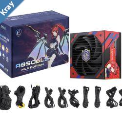 MSI MAG A850GLS MLG EDITION Gold Fully Modular Silent Power Supply MLG Edition