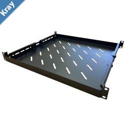 LDR Adjustable 1U Shelf Recommended For 19 445mm to 800mm Deep Racks  Black Metal Construction