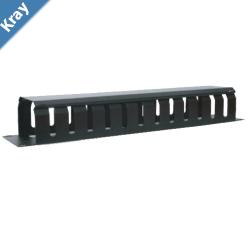 LDR 1U 19 Cable Management Rail 24 Slot Shallow Plastic  1U