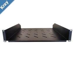 LDR Cantilever 2U 452mm Deep Shelf Recommended for 19 1000mm Deep Cabinet  Black Metal Contruction