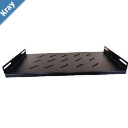 LDR Fixed 1U 275mm Deep Shelf Recommended for 19 450550mm Deep Cabinet  Black Metal Construction