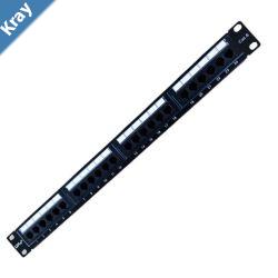 LDR 24 Port Cat6 Patch Panel Rack Mount  1U