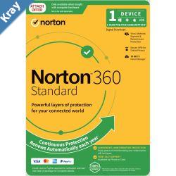 Norton 360 Standard 10GB AU 1 User 1 Device  ESD Version  Keys via Email