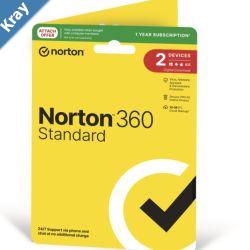 Norton 360 Standard 10GB AU 1 User 2 Devices 12MO GENERIC ATTACH RSP DVDSLV GUM